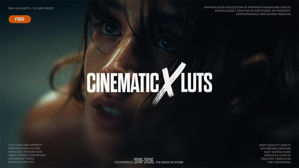 30 Free Cinematic LUTs